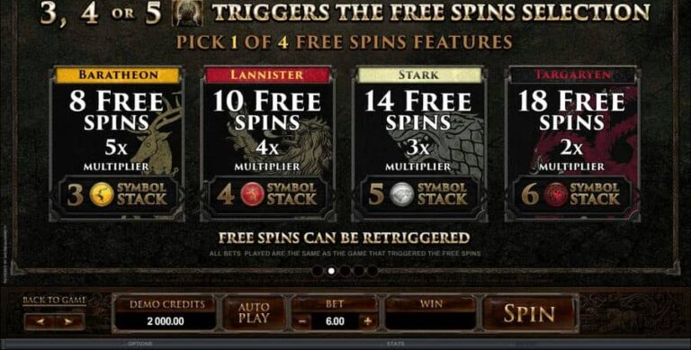 Game of Thrones 243 Ways