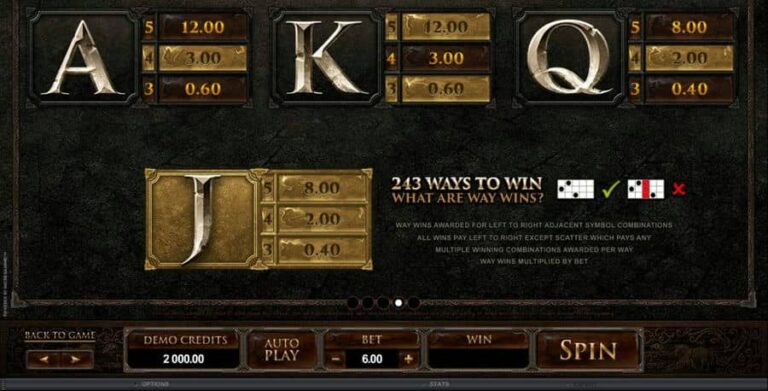 Game of Thrones 243 Ways