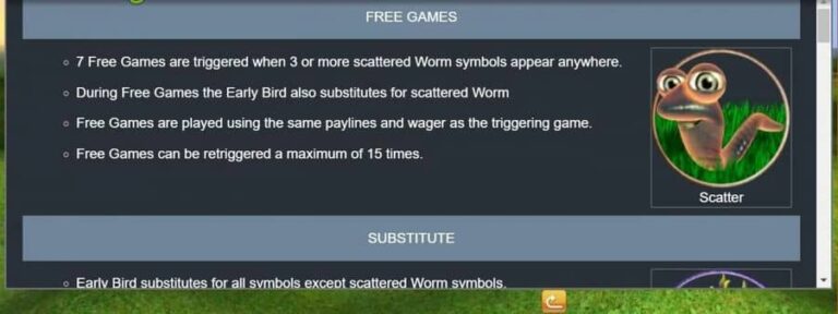 Gets the Worm