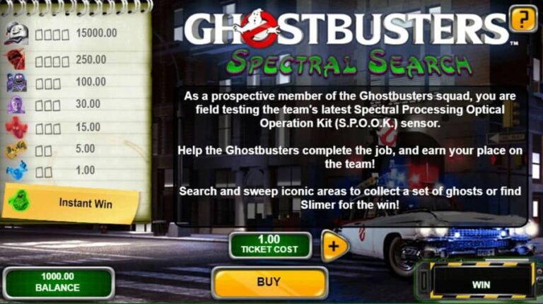 Ghostbusters Spectral Search