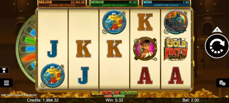 Gold Factory Jackpots Mega Moolah