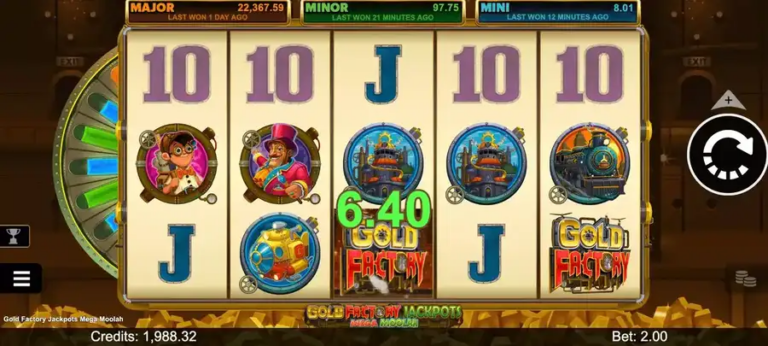 Gold Factory Jackpots Mega Moolah