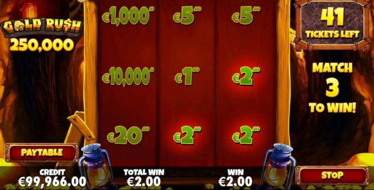 Gold Rush Scratchcard