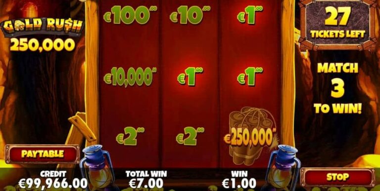 Gold Rush Scratchcard
