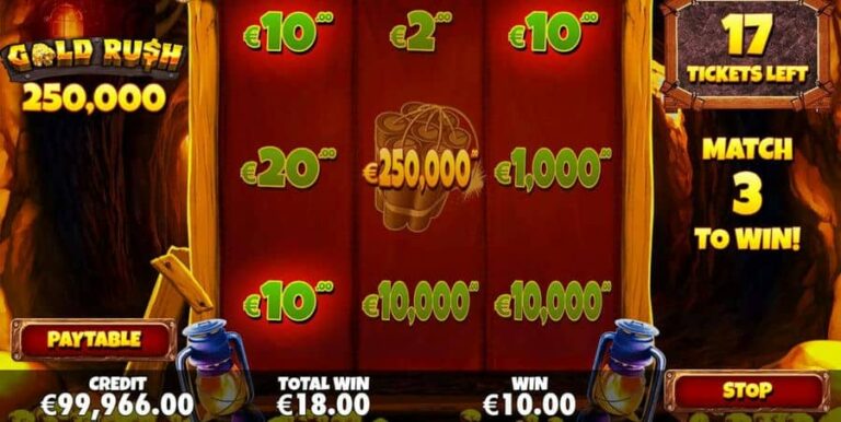 Gold Rush Scratchcard