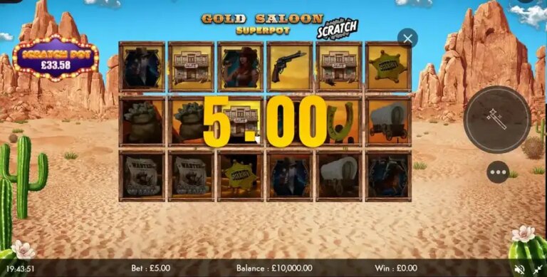 Gold Saloon Superpot Scratch