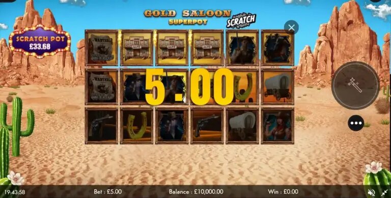 Gold Saloon Superpot Scratch