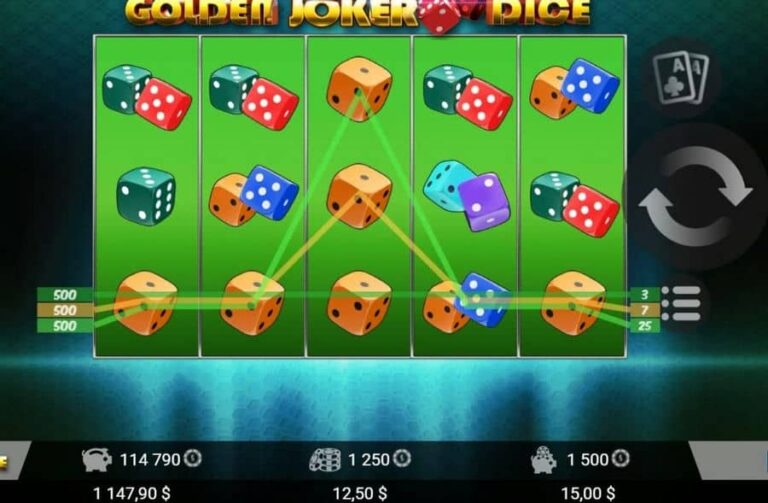 Golden Joker Dice