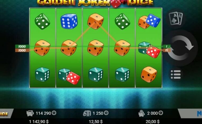 Golden Joker Dice