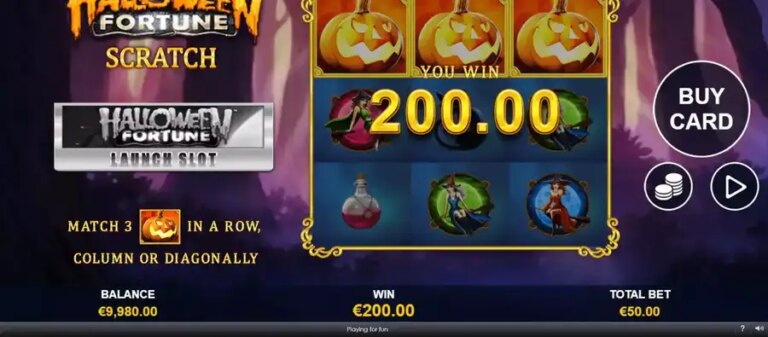 Halloween Fortune Scratch