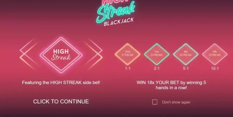 High Streak Blackjack