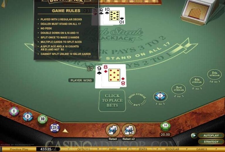 High Streak Blackjack Gold