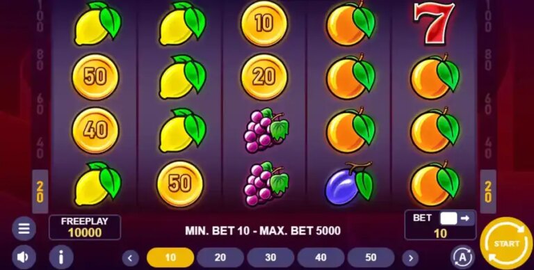 Hot Coins & Fruits 100