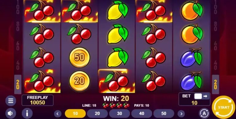 Hot Coins & Fruits 100
