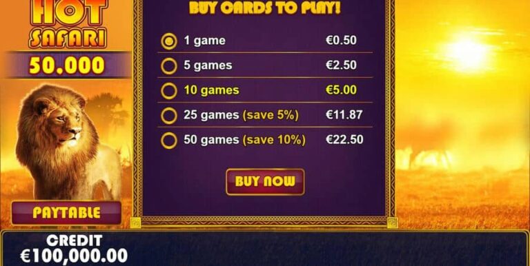 Hot Safari Scratchcard