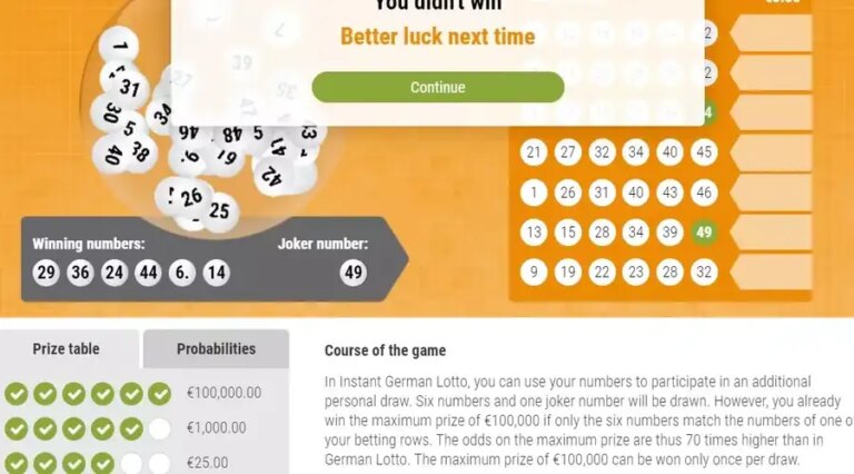 Instant German Lotto