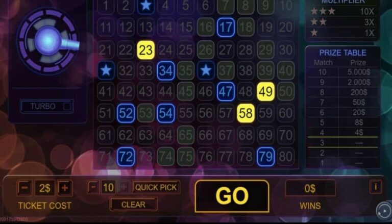 Instant Keno Multiplier