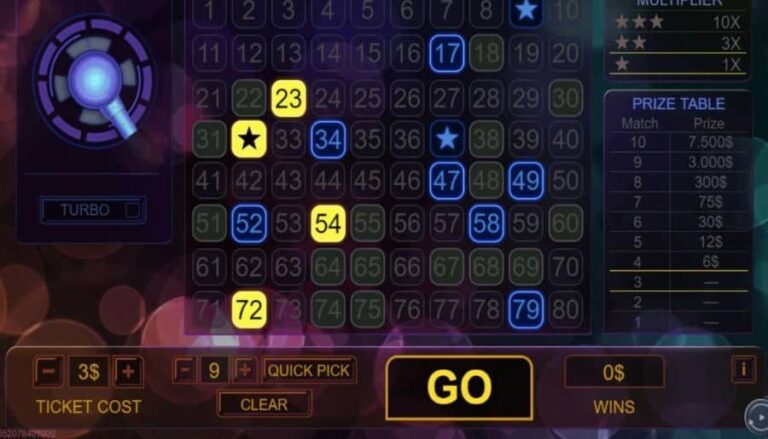 Instant Keno Multiplier