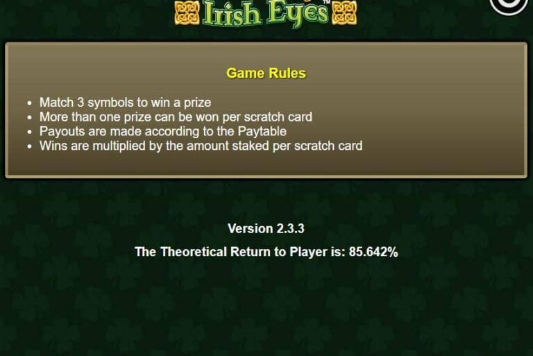 Irish Eyes (Scratch)