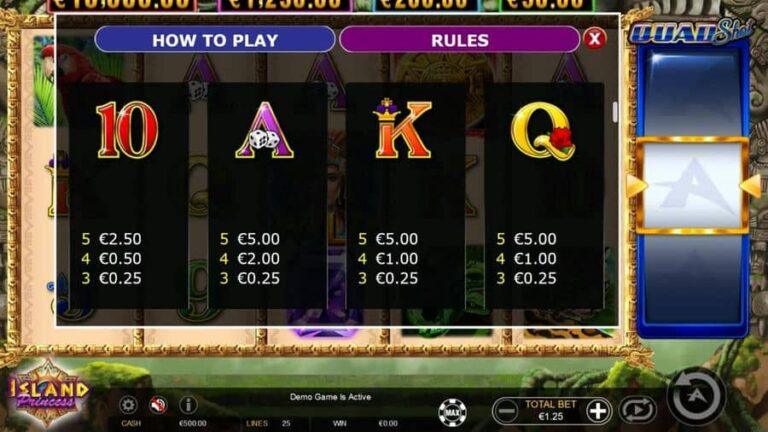 Island Princess Quad Shot