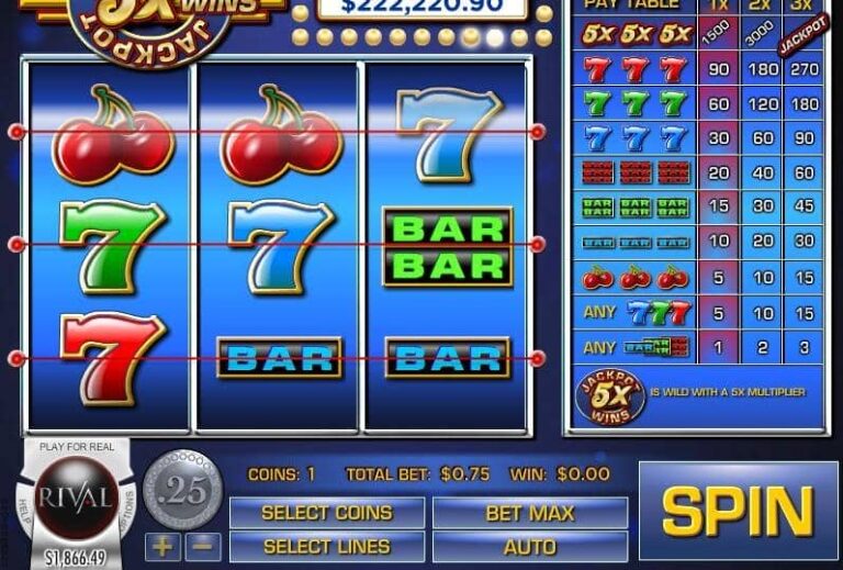Jackpot 5X Wins