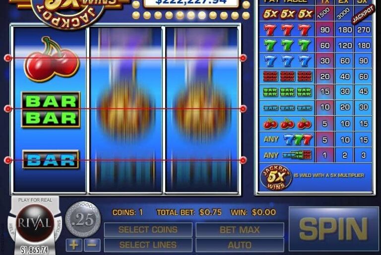 Jackpot 5X Wins
