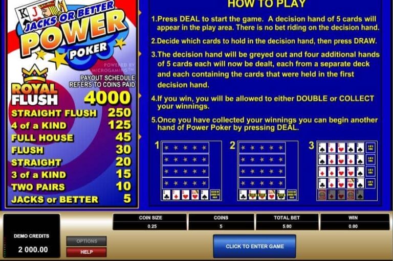 Jacks or Better MH (Microgaming)