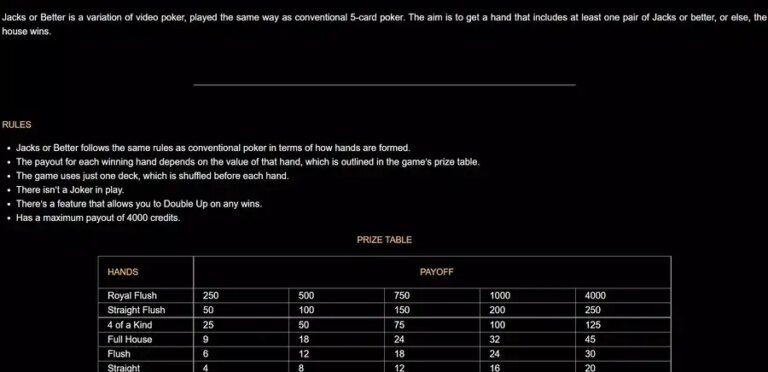 Jacks or better (FBM Digital Systems)