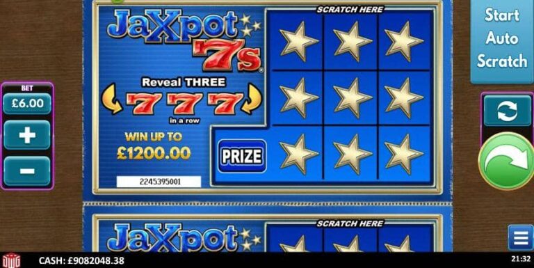 Jaxpot 7s Scratcher