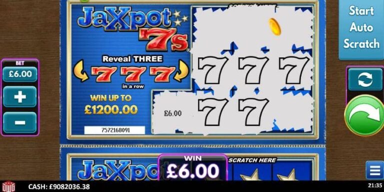 Jaxpot 7s Scratcher