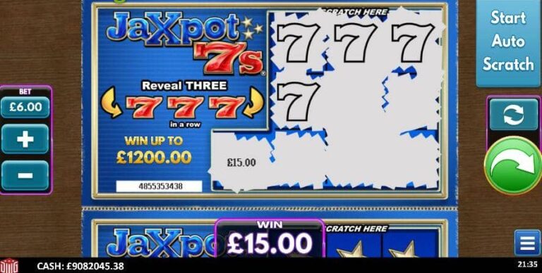 Jaxpot 7s Scratcher