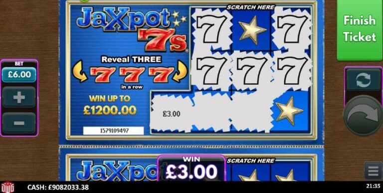 Jaxpot 7s Scratcher