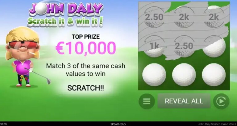 John Daly Scratch It and Win It!