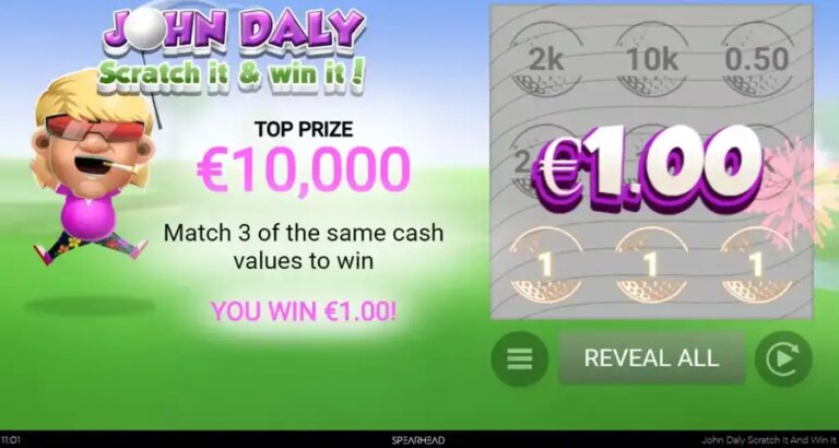 John Daly Scratch It and Win It!