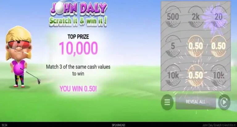 John Daly Scratch It and Win It!