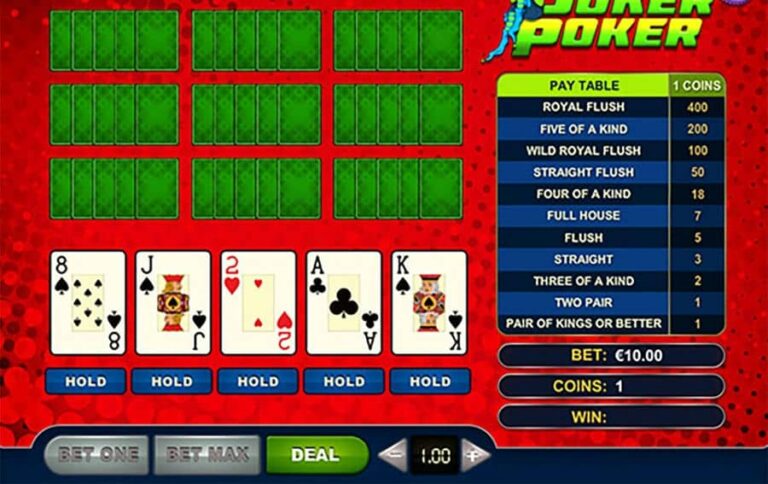Joker Poker 10 Hands
