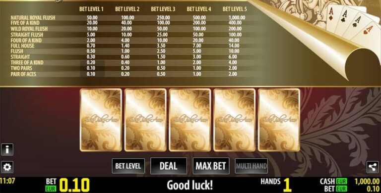 Joker Poker Aces HD