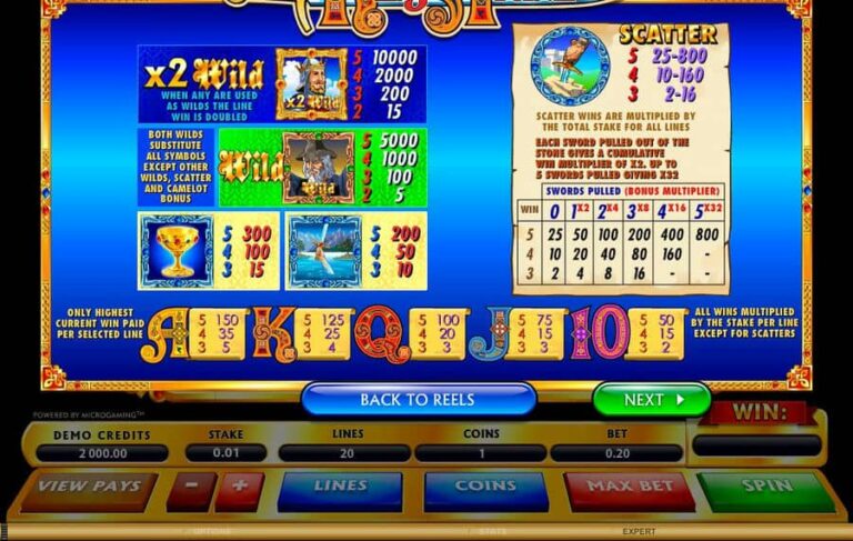 King Arthur (Microgaming)