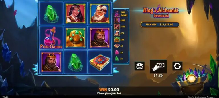 King’s Alchemist Scratch Card