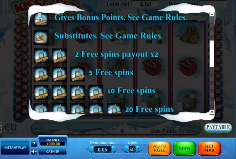 Kiss The Sky Climbing Slot