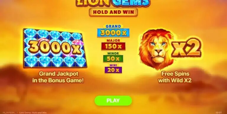 Lion Gems: Hold and Win