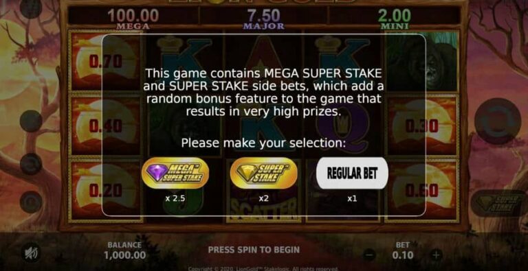 Lion Gold Super Stake Edition
