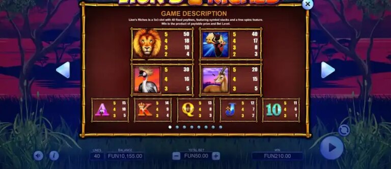 Lion’s Riches