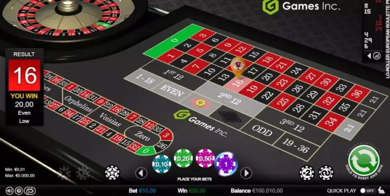 Lo-Roller European Roulette (Games Inc)
