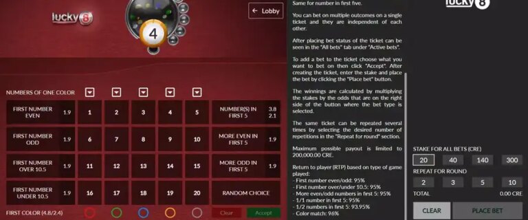 Lucky 8 (Macaw Gaming)