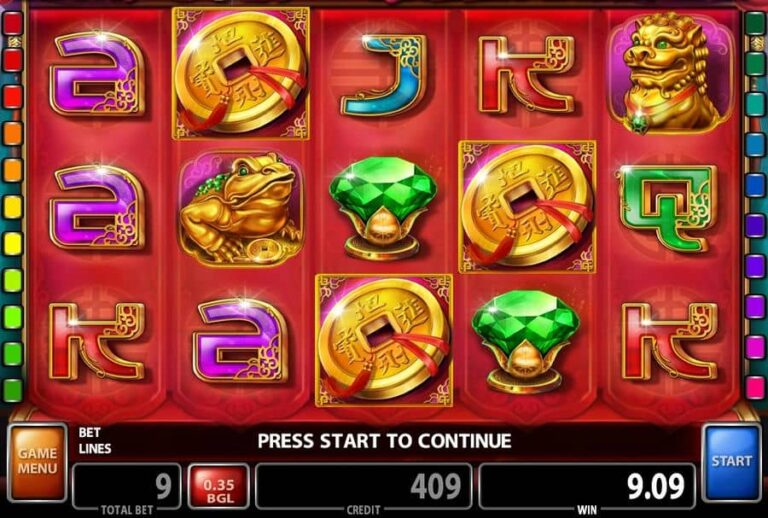 Lucky Coin and Green Diamond