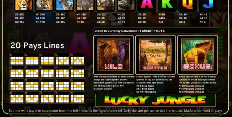 Lucky Jungle (Fils Game)