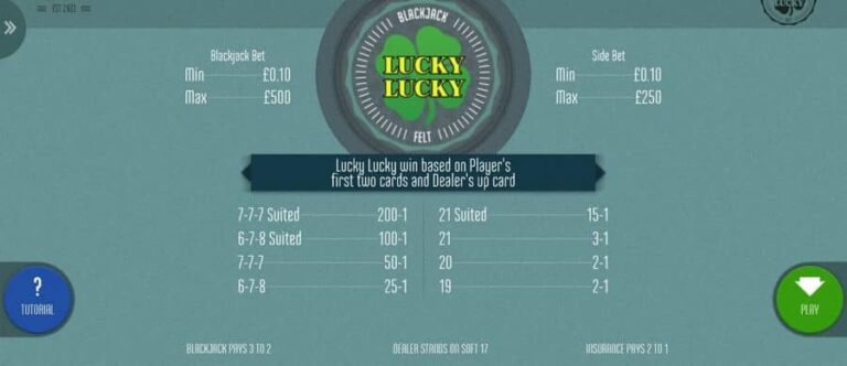 Blackjack Lucky Lucky (Felt Gaming)