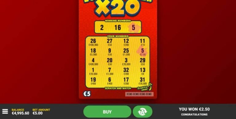 Lucky Number x20
