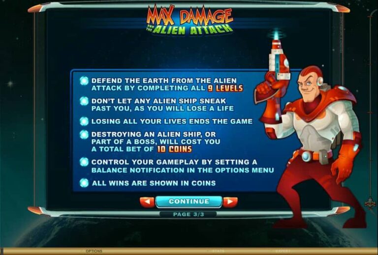 Max Damage and the Alien Attack